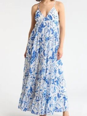 pink and green halter dress Scanlan Theodore Cotton Paisley Halter Dress